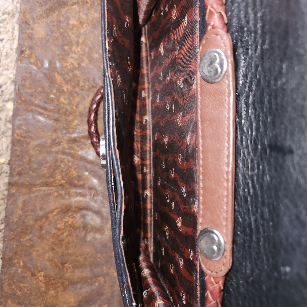Brighton Two-Tone Leather Crossbody Bag - Picture 5 of 11